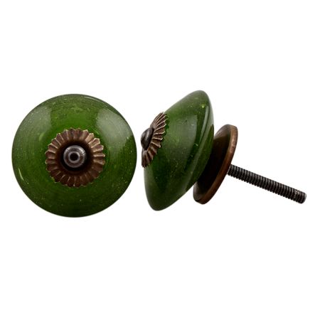 Dark Olive Green Knob