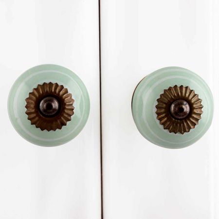 Sage Green Line Knob