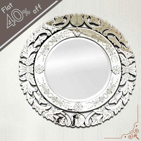 Round Venetian Mirror-48 inches