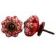 Red Etched Melon Knob