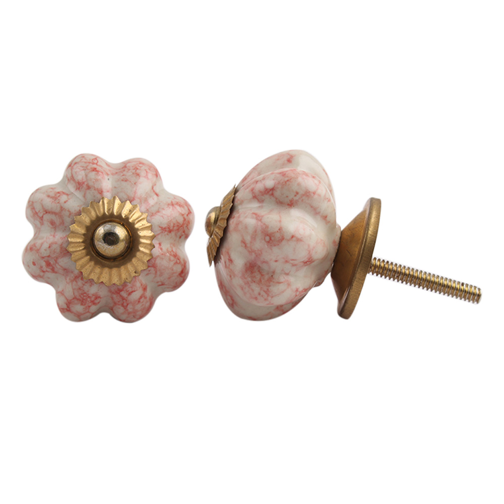 pink dresser knobs Uxcell 6 pack Drawer Knobs, Round Pulls, Decorative Drawer with Screw, A lovely touch for any dresser Antique Salmon Pink Bubble Glassware