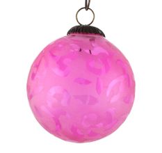 Set Of 3 piece Pink Round Christmas Hanging