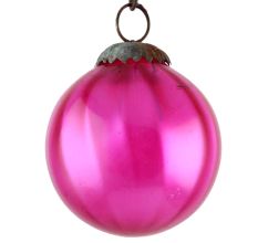 Set Of 4 piece Pink Round Christmas Hanging