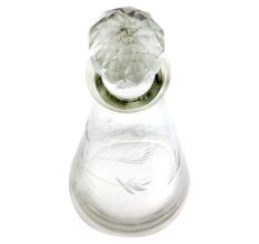 Goblet Flower Designer Glass Bottle (Set Of One piece)