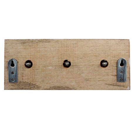 White Navy Blue Strip Wooden Hooks