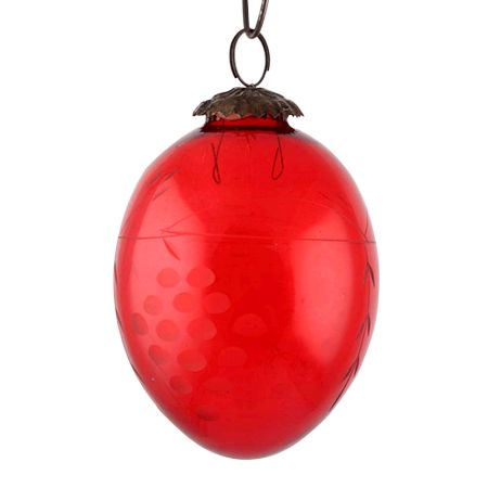 Set Of 3 piece Red Avocado Christmas Hanging