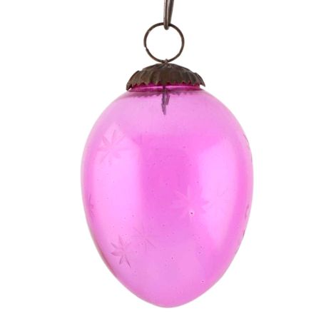 Set Of 3 piece Pink Avocado Star Cut Christmas Hanging