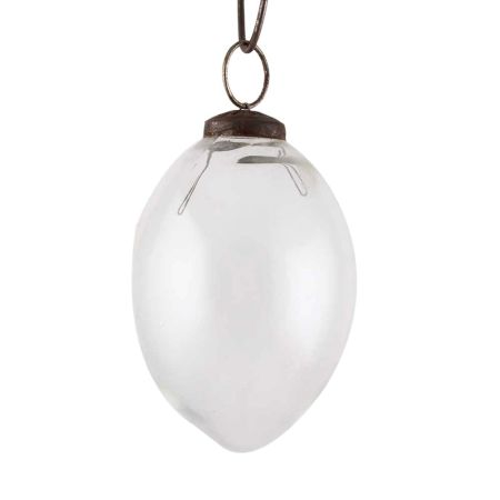 Set Of 4 piece Clear Avocado Christmas Hanging