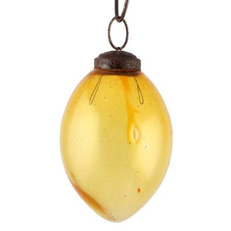 Set Of 4 piece Yellow Avocado Christmas Hanging