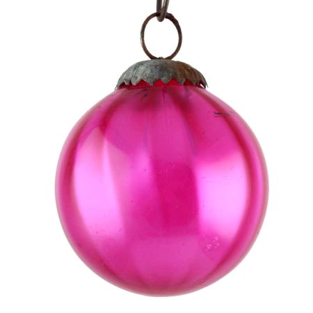 Set Of 4 piece Pink Round Christmas Hanging