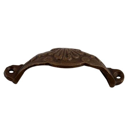 Floral D Pull Iron Handle