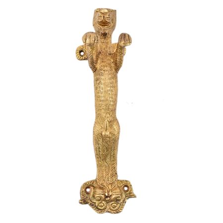 Brass Tiger Design Door Handle