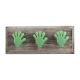Green Resin Fingers Wooden Hooks