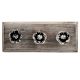 Black Daffodils Ceramic Etched Wooden Hooks