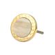 Round Cream Metal and Bone Knob