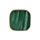 Square Sea Green Bone and Metal Knob