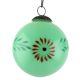 Set Of 3 piece Green Round Flower Christmas Hanging