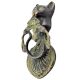 Bronze Black Cat Knocker Ring