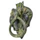 Bronze Deer Two Elephants Knocker