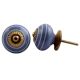 Slate Blue White Knob