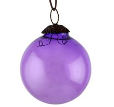Set Of 4 piece Purple Round Christmas Hanging