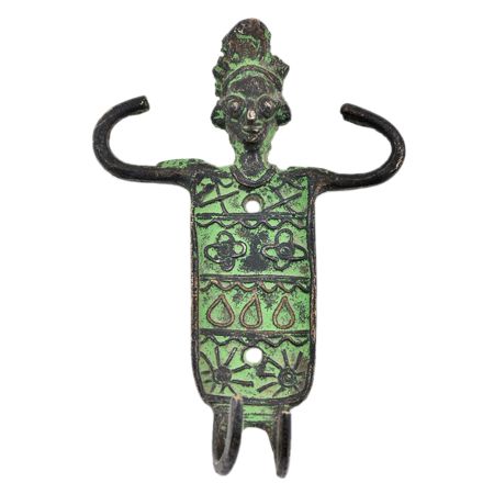 Indian Tribal Cast Brass Wall Hooks