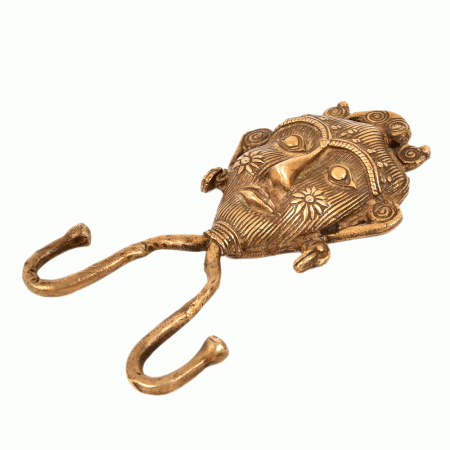 Bronze Tribal Face Mask Wall Hooks