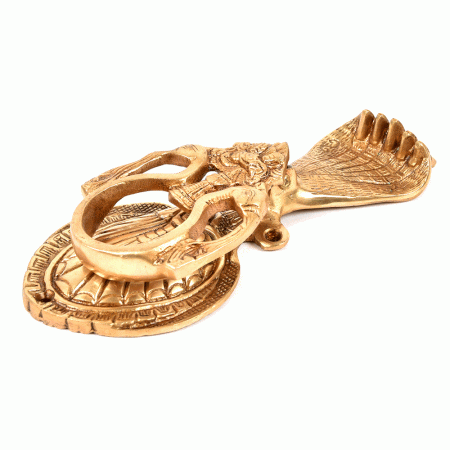 Golden Sheshnag Bronze Door Knocker