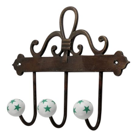 Green Star Ceramic Iron Hooks