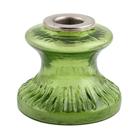 Green Depression Glass Candle Holder (Set of 1 Piece)
