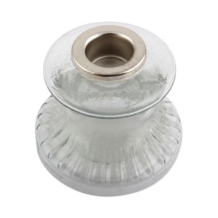 Clear Depression Glass Candle Holder (Set of 1 Piece)
