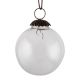 Set Of 4 piece Clear Round Christmas Hanging