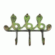 Bronze Cobra Wall Hooks with Patina