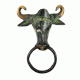 Bull Solid Brass Door Knocker Ring