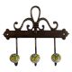 Yellow Floral Ceramic Iron Hooks