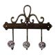 Pink Floral Ceramic Iron Hooks