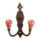 Red White Dot Ceramic Iron Hooks