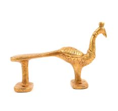 Golden Heavy Brass Peacock Door Handle