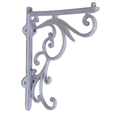 White Shelves Brackets-21 (set of 2 pcs)