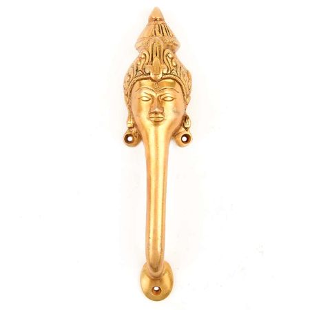 Goddess Face Handle Brass Door Handles