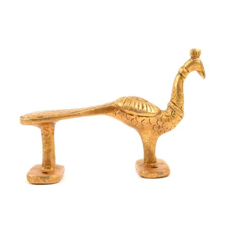 Golden Heavy Brass Peacock Door Handle
