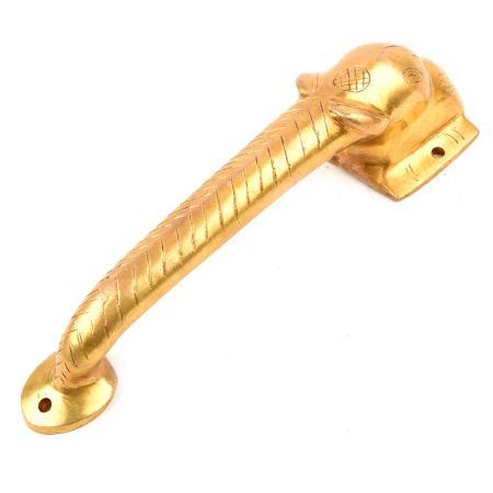 Brass Elephant Face Door Handle