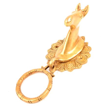 Horse Floral Solid Brass Towel Ring/Door Knocker