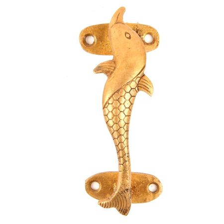 Ethnic Brass Dolphin Door Handle