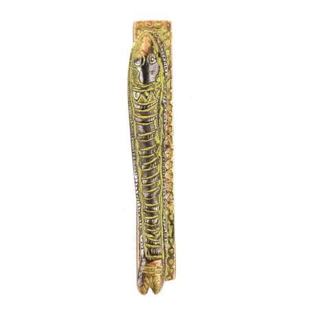 Green Indian Brass Fish Door Handle