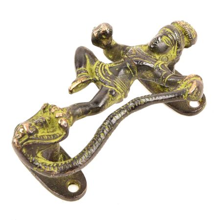 Indian Krishna Brass Door Handles