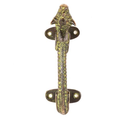 Black Tribal Bull Door Handle