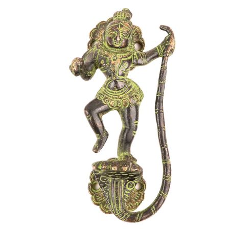 Brass Statues Krishna Standing On Snake