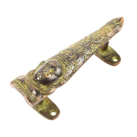 Goddess Bronze Face Long Hair Door Handle