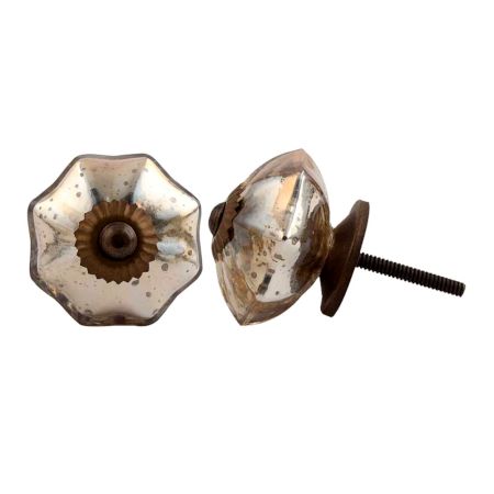 Antique Golden Glass Knob